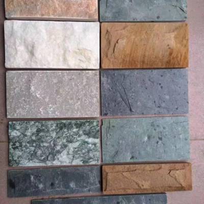 自然之韻 文化石、青石板與小蘑菇石在綠色石材裝飾中的藝術融合