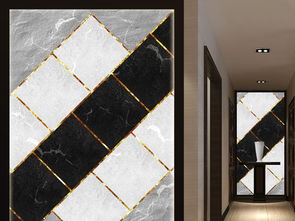 極簡美學與幾何韻律 黑白灰抽象藝術大理石裝飾畫設計指南